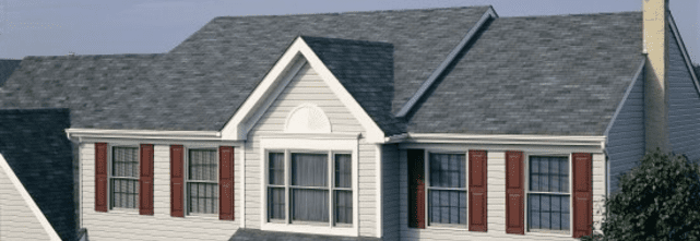 A 3d rendering of a house with a roof.