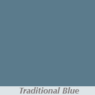 A blue background with the words traditional blue.