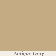 An antique ivory color with the words'antique ivory'.